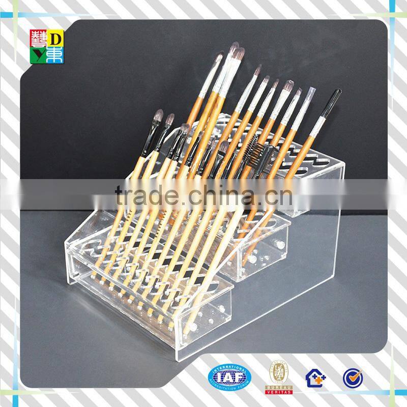 High quality clear acrylic pen holder box shop use/2015customized simple useful design acrylic pencil display made in China