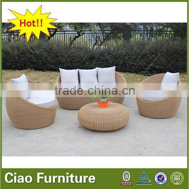 garden furniture outdoor rattan outdoor egg sofa set