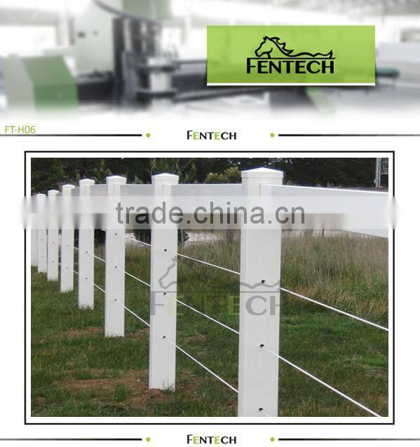 electric fence with pvc post
