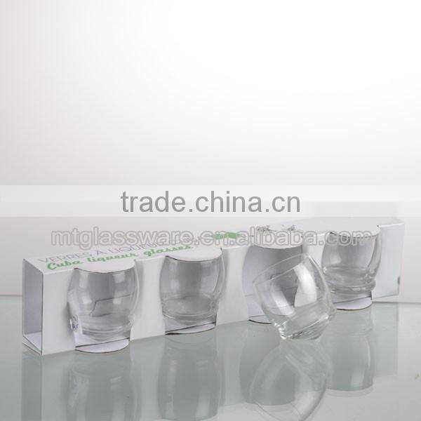 40ml hurman body shot glass 6colorful sets with stone tray