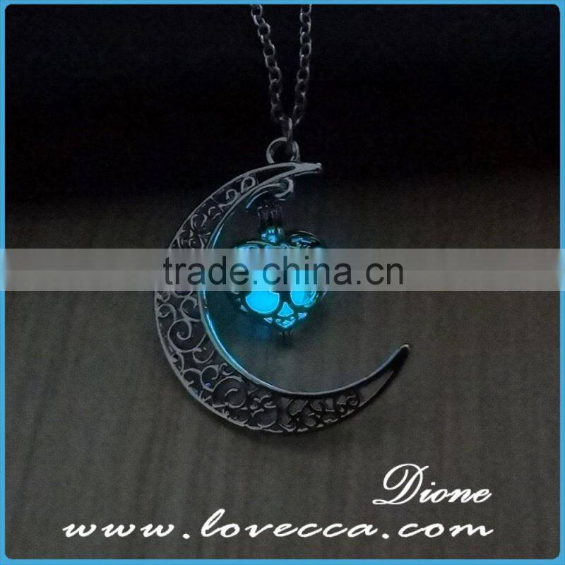 Necklace fashion accessories luminous moon necklace for party