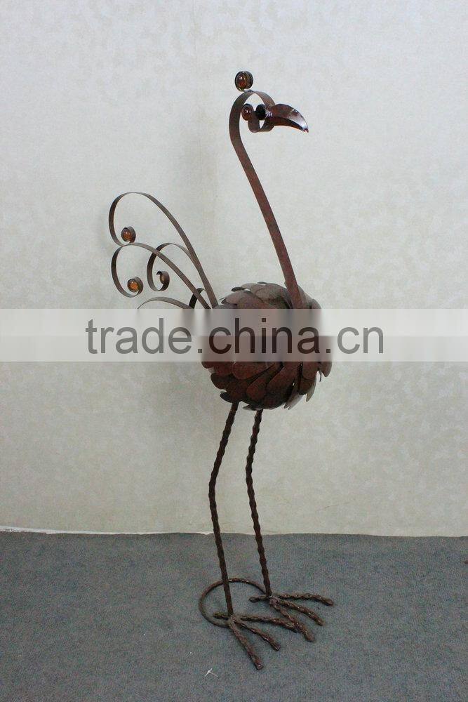 Metal peacock garden decoration