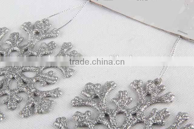 2PC Christmas decoration snowflake pendant