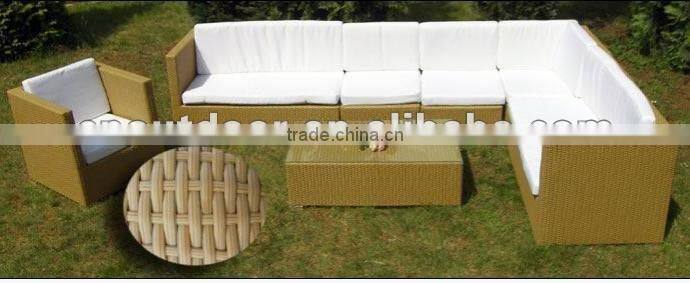 L design outdoor furniture garden sofa rattan sofa set