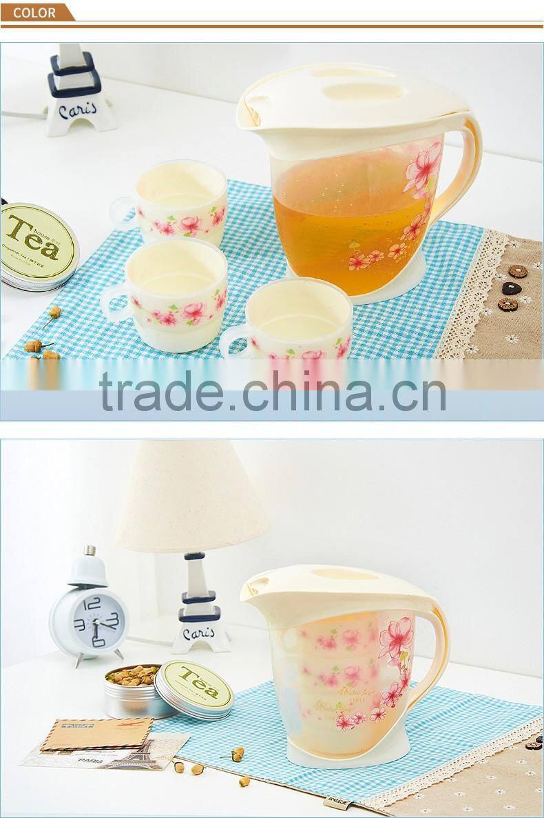 hot and cold water /juice/tea bottle with cups sets cold kettle plastic water bottle