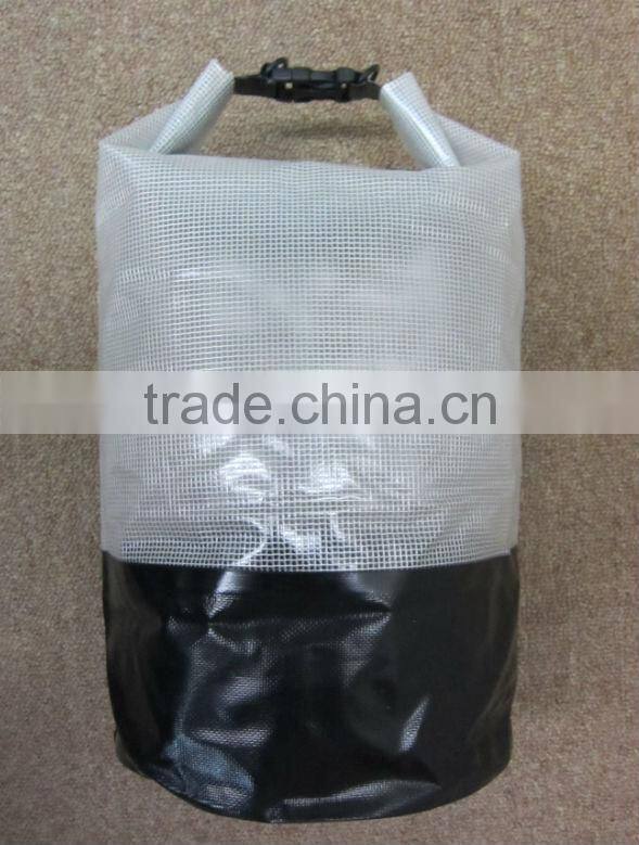 Flexible dry sacks made of pvc tarpaulin for camping ,fishing,swiming