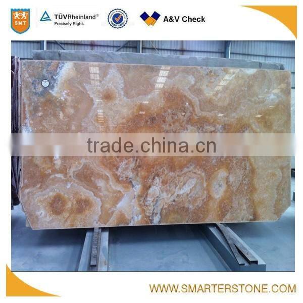 Cappuccino onyx brown onyx slab for Central Hotel