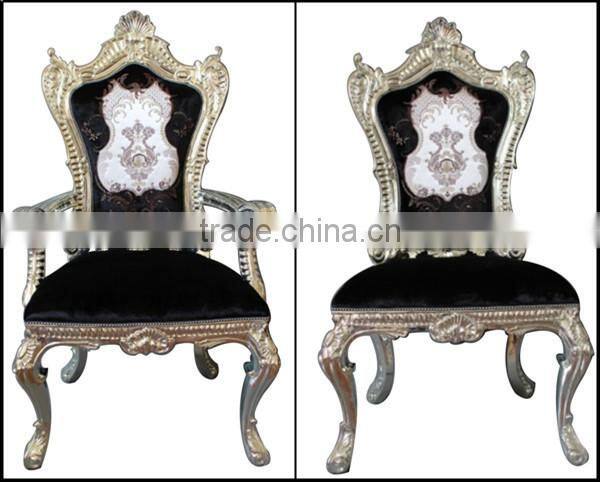MD-0012-06 Leading vintage hand-carved single chair with arm