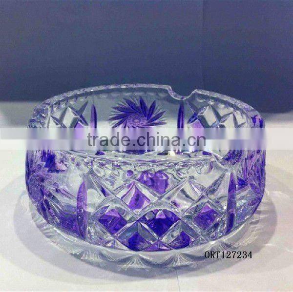 advertisement logo glass ashtray