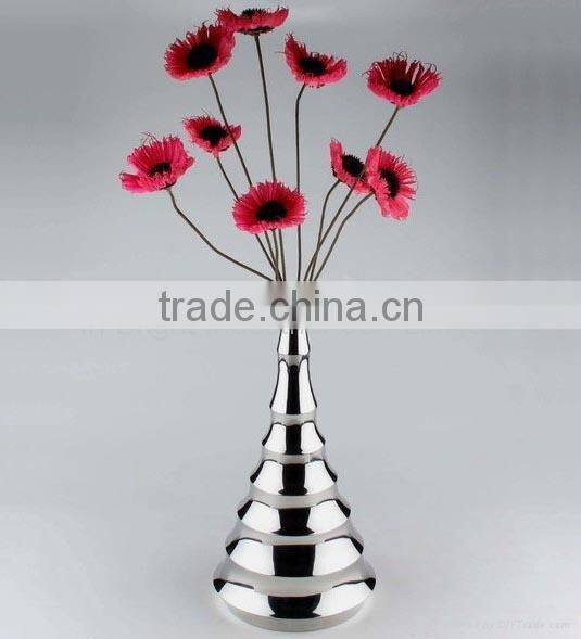 Stainless Steel Large Decorative Floor Flower Vases