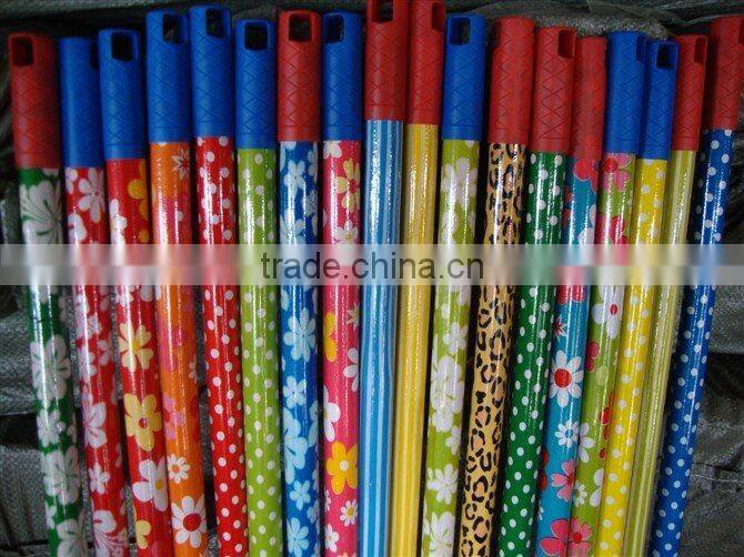 Eco-friendly wooden brush stick with PVC coated