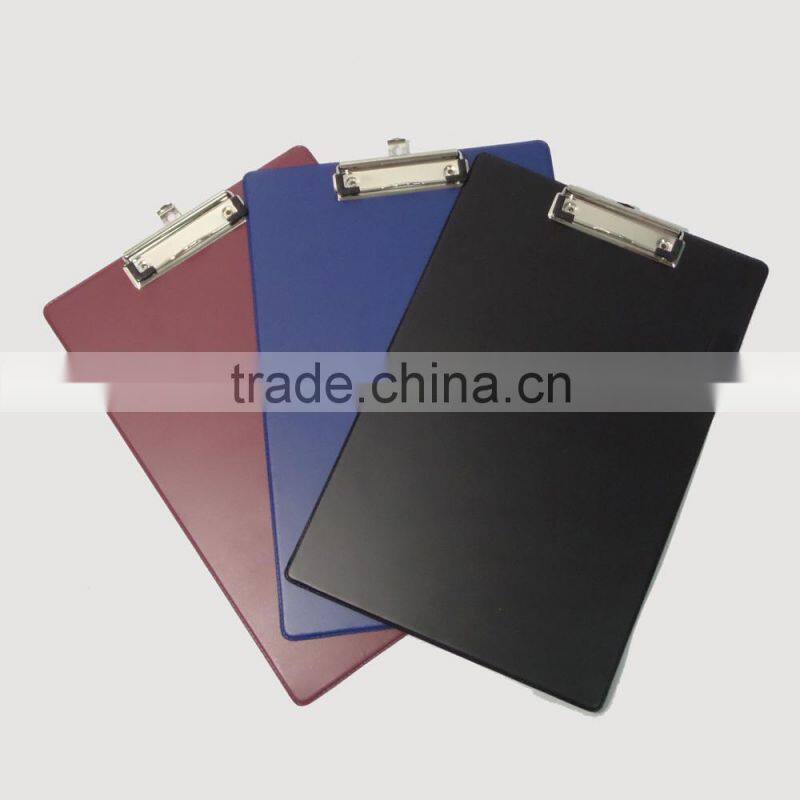 FC size office PVC plastic clipboard with pen holder