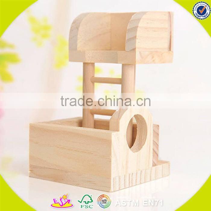 2017 New design wooden amusement facilities for hamster mini wooden amusement facilities for hamster W06F027