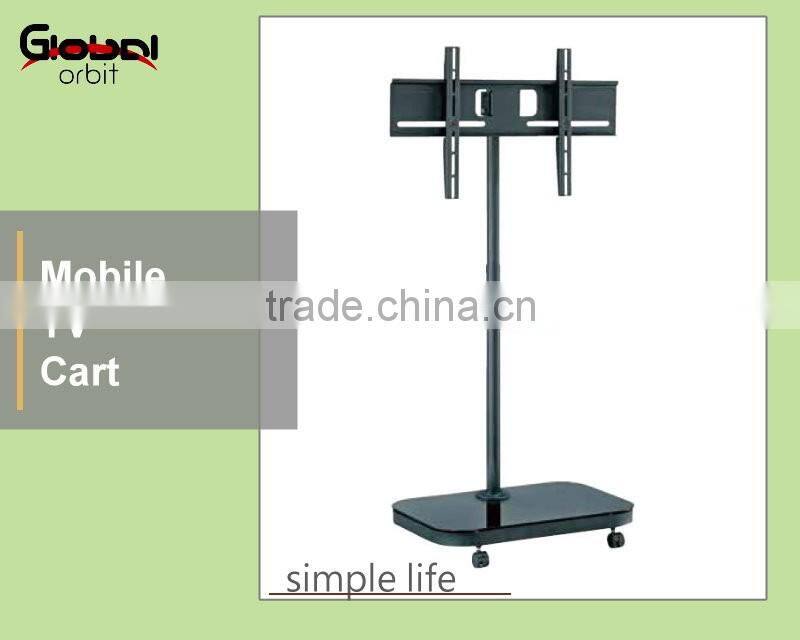 Height extendable TV mount with DVD holder, swivel LCD TV bracket stand