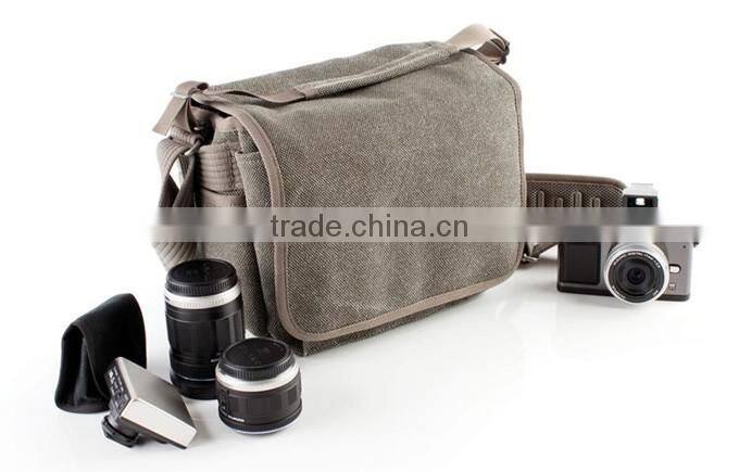 Functionality canvas shoulder camera bag