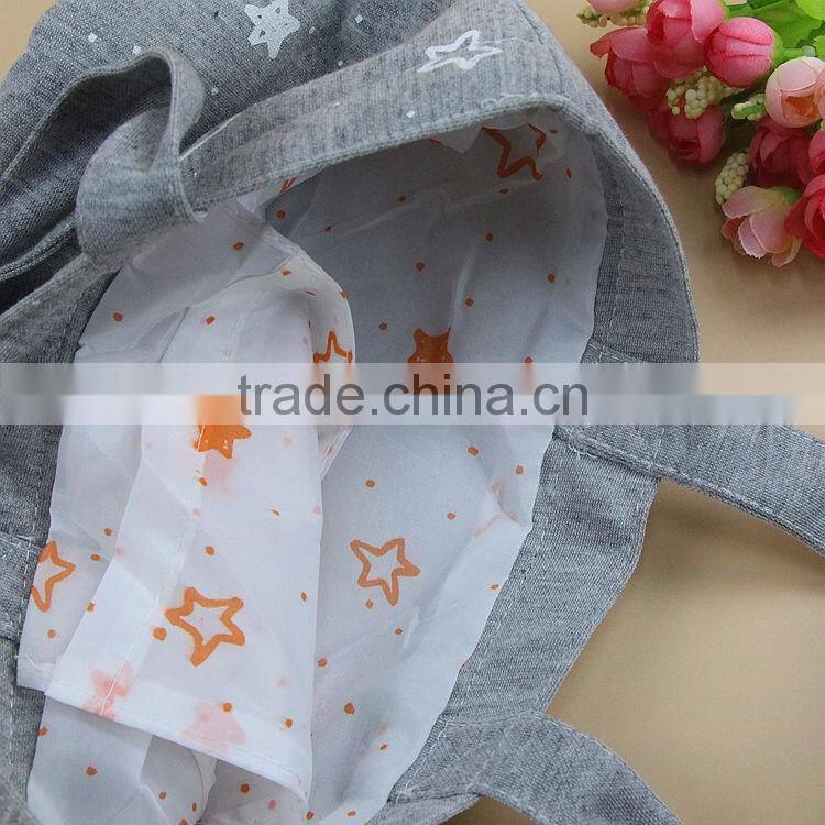 China Blue color cotton handled shopping bag manufacture