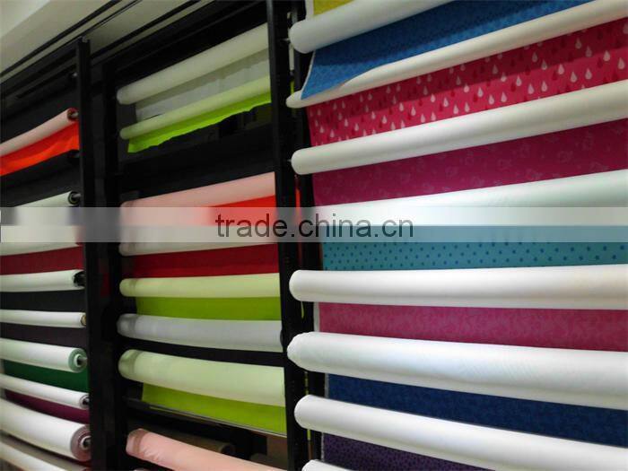 pvc/ pu coated waterproof fabric for raincoat/jacket/ski suit
