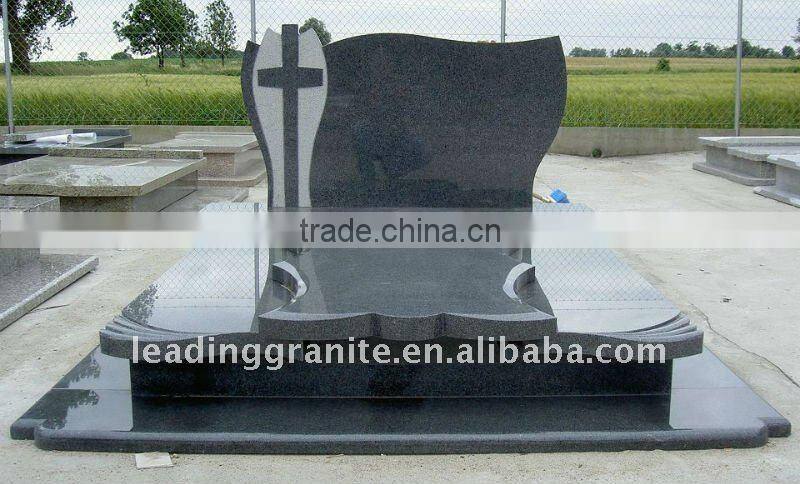 grey granite tombstone
