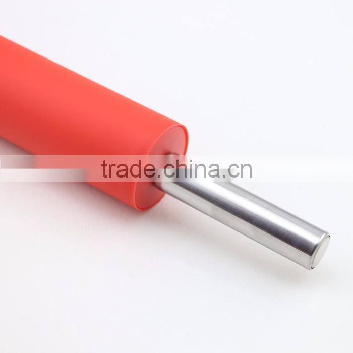 Stainless Steel Handle Silicone Cover Pastry Rolling Pin