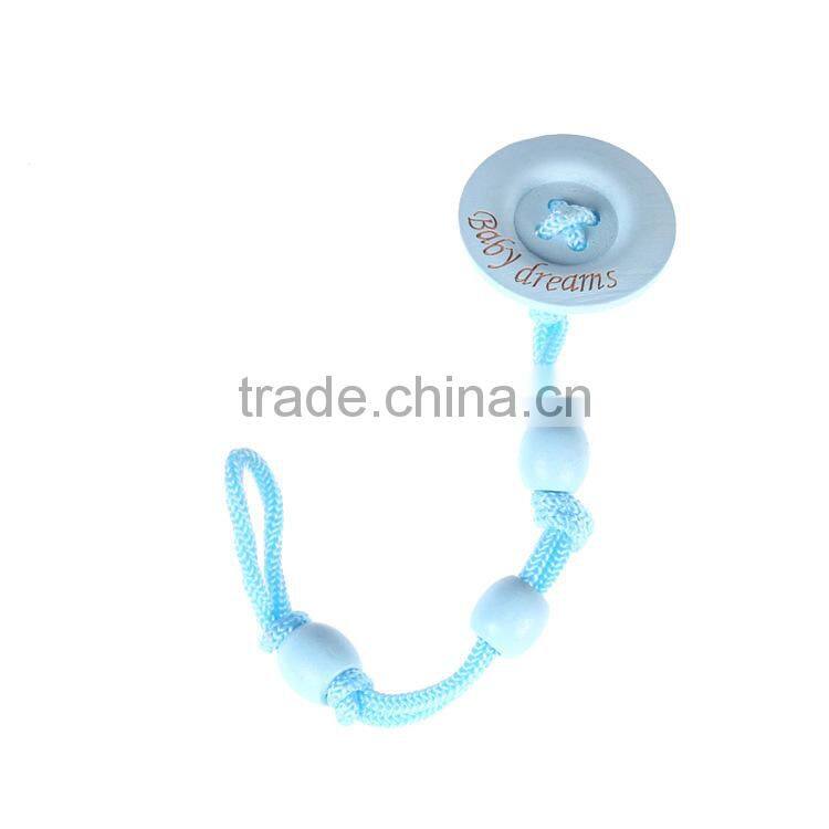 Wooden Baby Pacifier Clip Colorful Pacifier Clip Baby Pacifier Nipple Clip