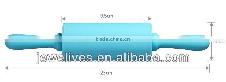 Silicone kids flour noodle rolling pin