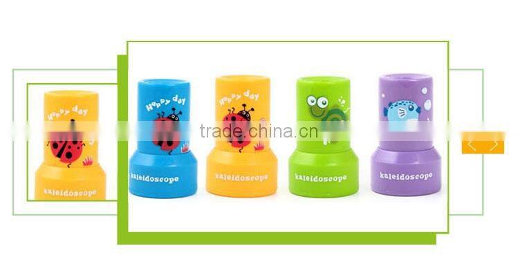 Most popular mini plastic toys rotating kaleidoscope keychain