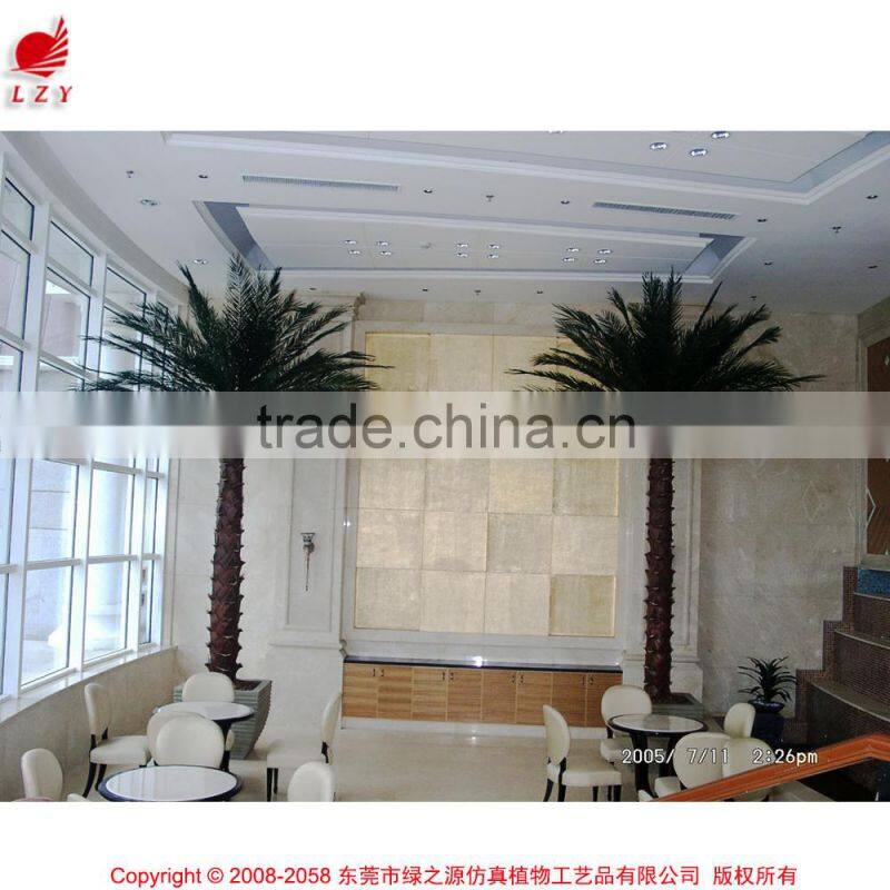 China 2015 artificial coconut palm tree manufacturing plant desiccated coconut for shopping mall