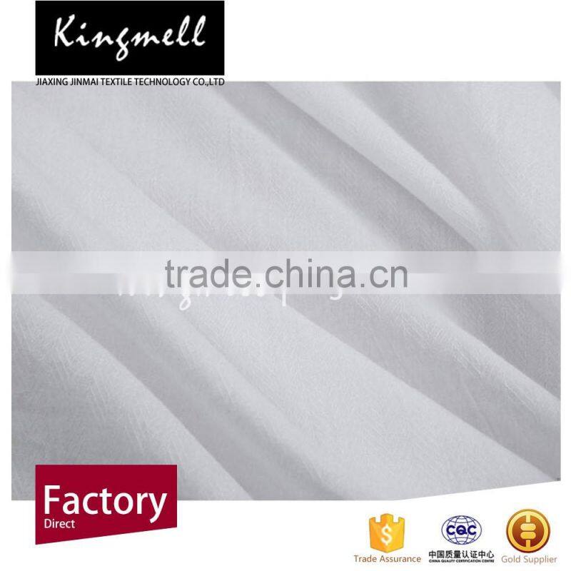 High quality white 100% cotton fabric used for garment fabric
