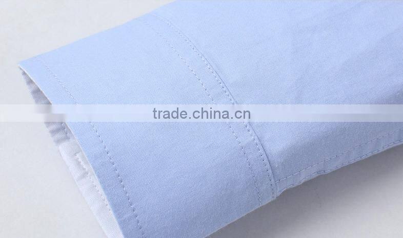 2016 New Fashion Men Shirt Long Sleeve Slim Fit Solid Color High Quality Dress Shirts