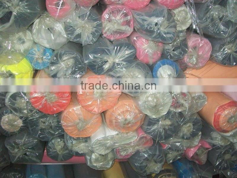 Pu Artificial Leather Stocklot, Pu Nonwoven Leather for Sporting Shoes