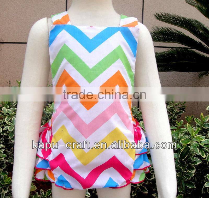 Cheap rainbow infant Petti bubble romper set