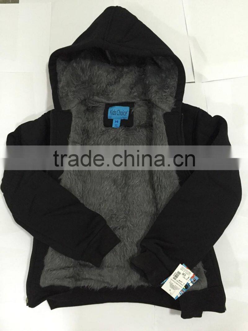 wholesale Children grey color warm coat kids winter clothing sale