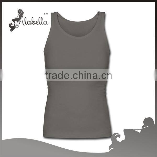 Plain tank top of customized design with lighter print logo