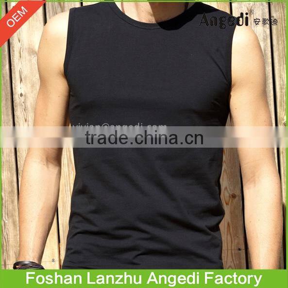 High quality Men's singlets &muscle sleeveless tees with custom designs and branding quick dry skinny tops