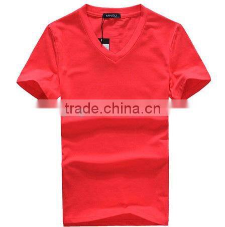 cotton V-neck shirt;body-shaping T-shirt;Aniti-Pilling T-shirt