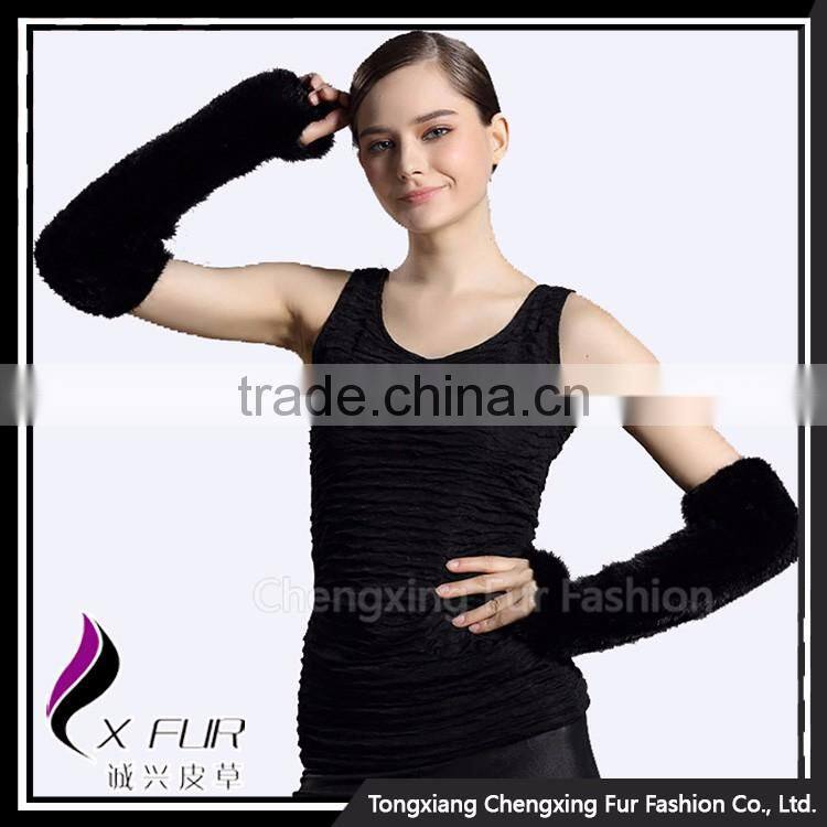 CX-A-58A 2017 New Design Warmer Mink Fur Leather Gloves