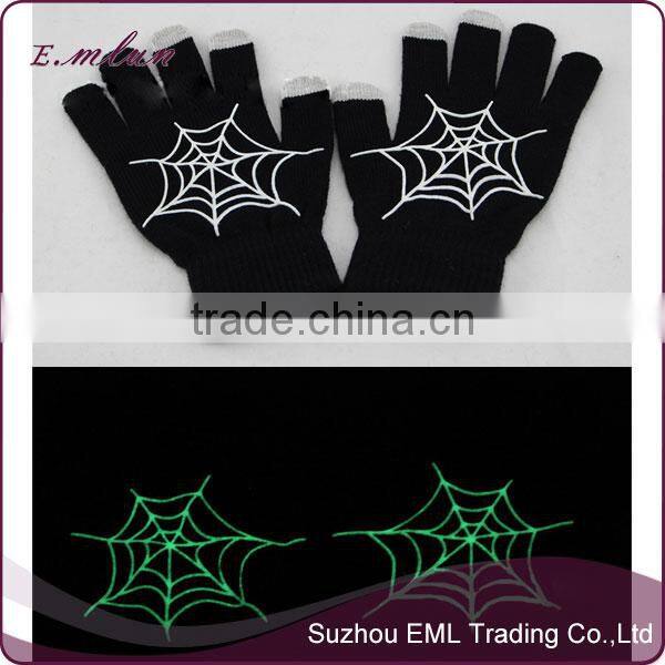 Unisex winter magic knitted noctilucent gloves