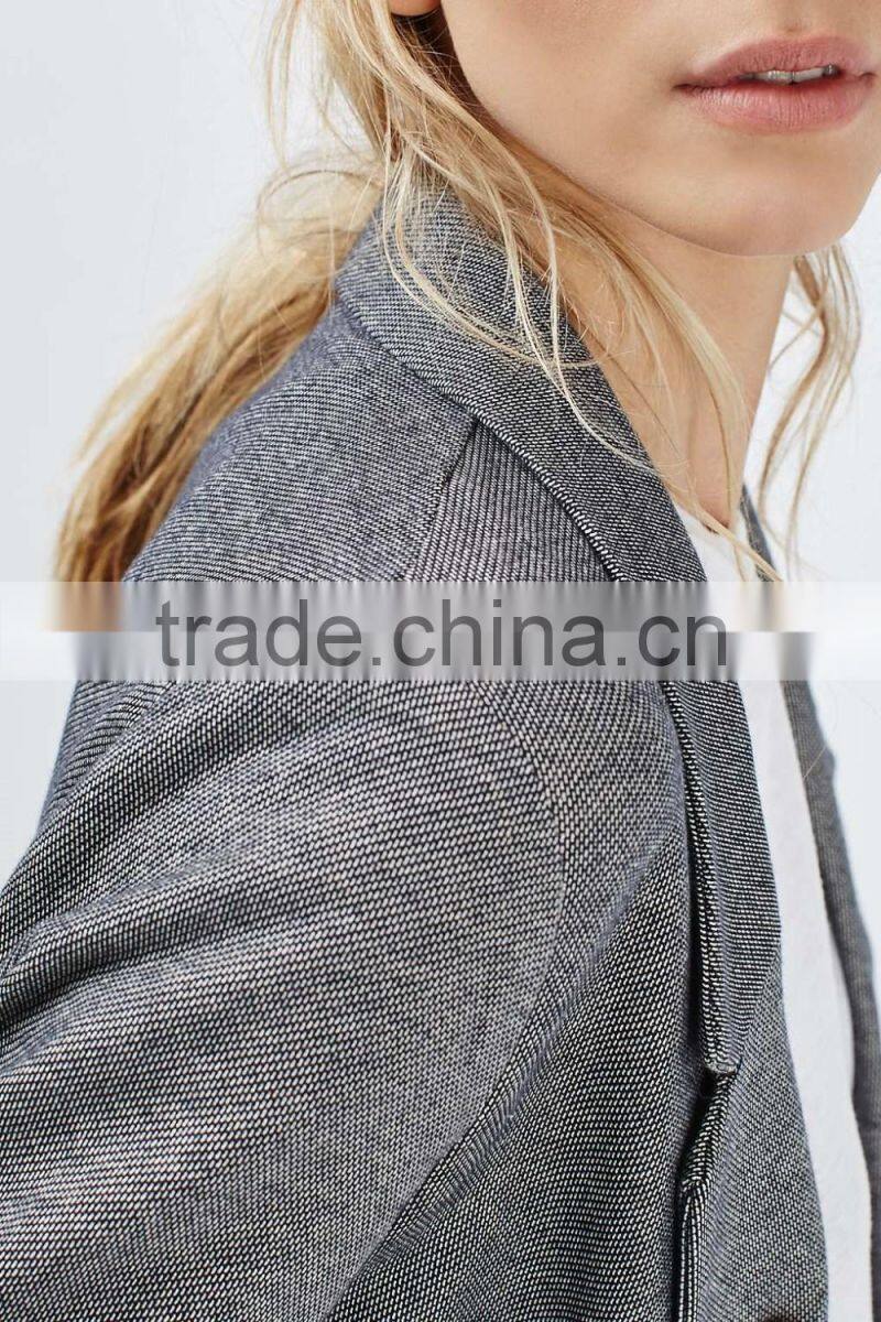 Latest design lady blazer boy friend jacket women