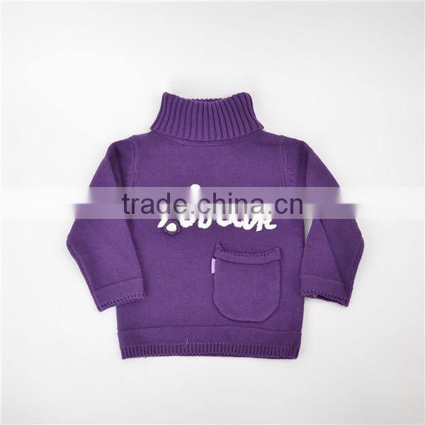 Children's turtleneck long sleeve pullover