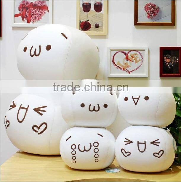 OEM polyester funny custom wholesale sofa emoji cushion