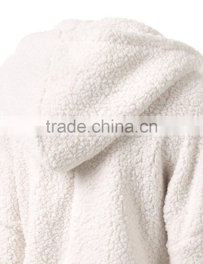 hot sale high quality super comfort custom zipper up women's hoodie coat
