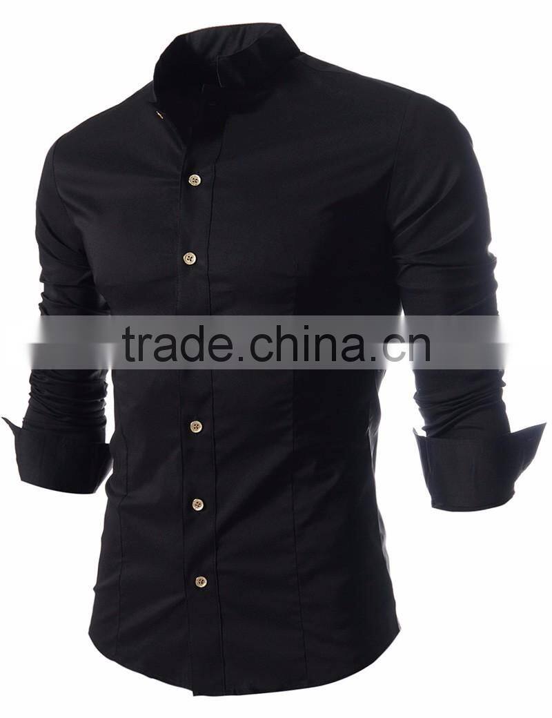 factory supply cheap long sleeve men white business dress shirt