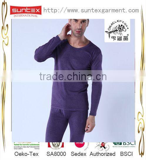 Wholesale High Quality Thermal Underwer Mens Pajama Set