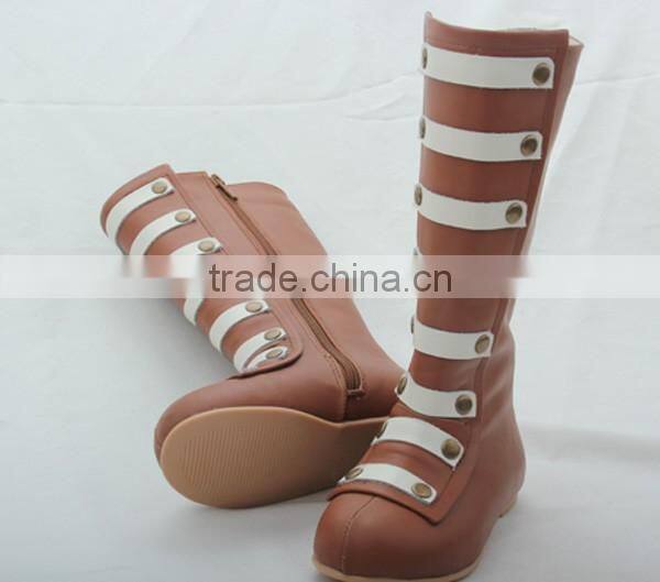 Wholesale skidproof genuine leather boots for kids
