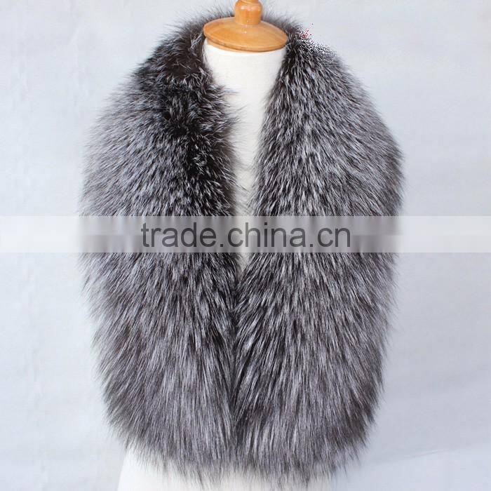 Myfur High Quality Genuine Fox Body Fur Hood For Lady Coat Collar