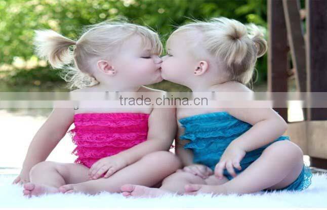 importing baby clothes from China NWT Boutique Bella Cabana Cutie Swimsuit Vintage Style rose red girls stripe cotton jumpsuit