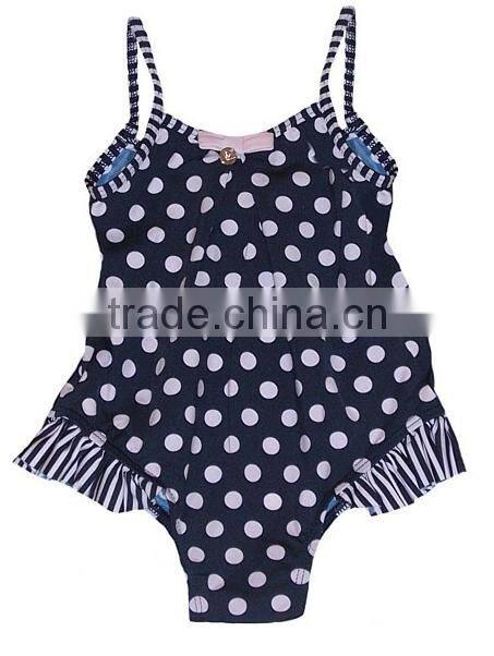 Navy Polka Dots Cotton Plain Baby Romper Playsuit Comfortable soft Rompers for Infant baby union suit petti romper for Baby