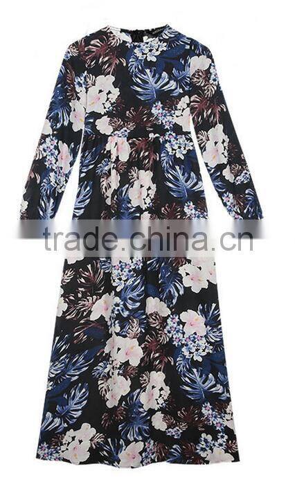 Runwaylover EY2197D Europe Style 2017 Ladies Fashion Printed Casual Dress