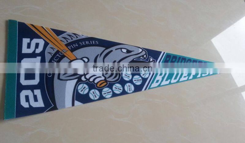 custom heat transfer pennant flag