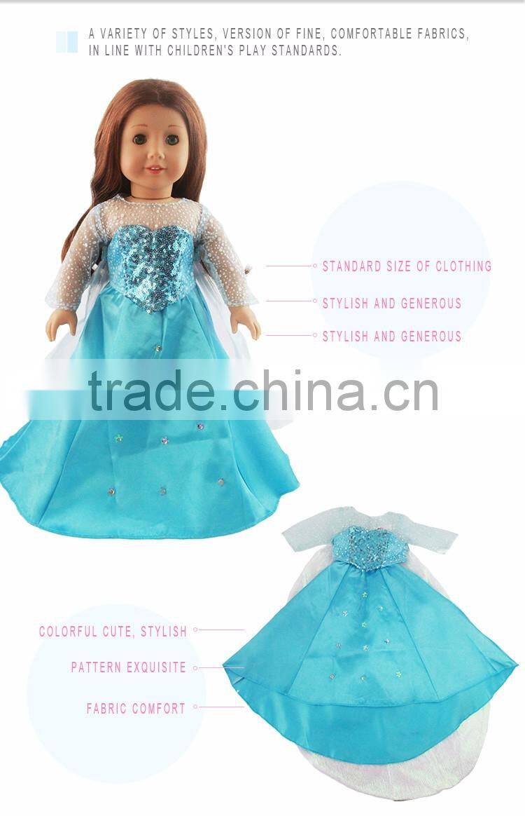 Wholesale high quality oem 18 inch beautiful blythe bjd american girl doll dress